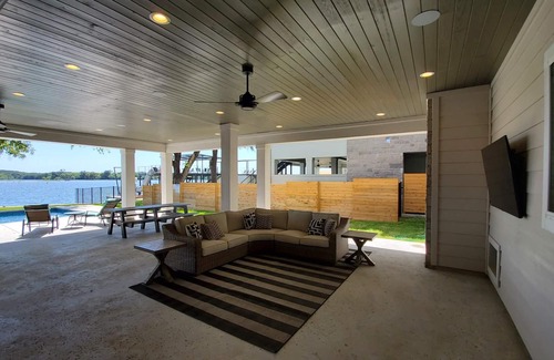 Kingsland House | Wave on Wave Luxury Rental w/ Pool, SPA, WATERSLIDE BOAT DOCK!