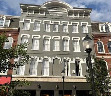 Bangor Apartment | West Market Square View, Historic Hotel DTWN, King Bed, Room # 401