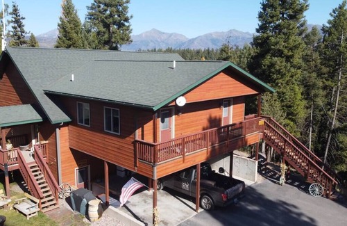 Seeley Lake Apartment | Whitetail View, Secluded, Hot Tub-Spectacular View.