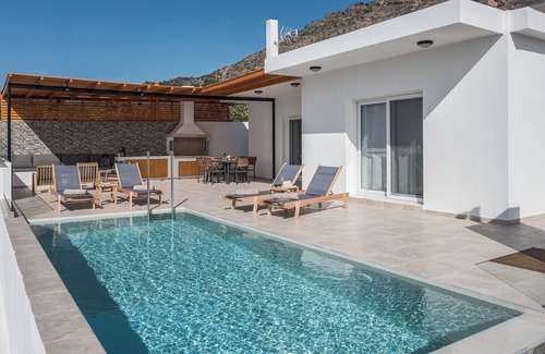 Mavros Kolimpos Villa | Windless SeaView Villa, with Pool & Hot Tub