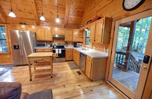 Blue Ridge Cabin | Wolf`s Den Dog-Friendly Family Cabin w/Wood Fireplace, Firepit, Gas Grill, Private Hot Tub