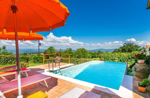 Castel San Gimignano House | Wonderful private villa with WIFI, private pool, A/C, TV, patio, pets allowed and panoramic view