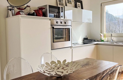 Mezzolago House | Wonderful private villa for 3 guests with WIFI, TV, patio and pets allowed