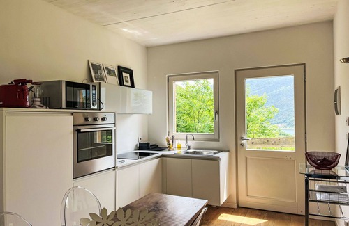 Mezzolago House | Wonderful private villa for 3 guests with WIFI, TV, patio and pets allowed