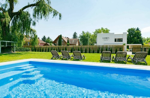Balatonkeresztur House | Wonderful private villa for 12 guests with WIFI, A/C, private pool, TV, terrace and parking