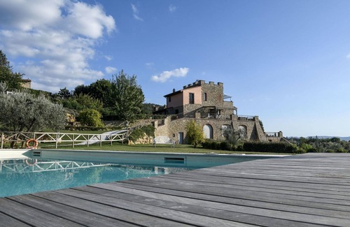 Montaione Villa | Wonderful villa with A/C, internet, private pool, TV, patio, panoramic view, close to San Gimignano