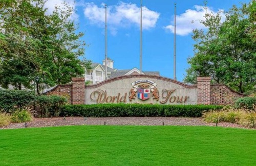 Carolina Forest Apartment | World Tour Golf Resort Myrtle Beach Pool and Grilling Area