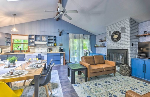 Gouldsboro Cabin | Wraparound Deck: Big Bass Lake Home in Gouldsboro