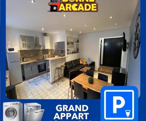 09 CHIC & COSY GRAND APPART 4 PIECES 75m2 HYPERCENTRE WIFI SMART TV NETFLIX