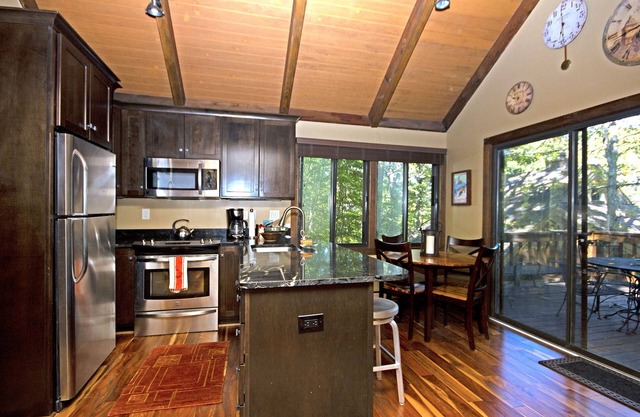 100 yards to Tyro slope Nestled in the woods
