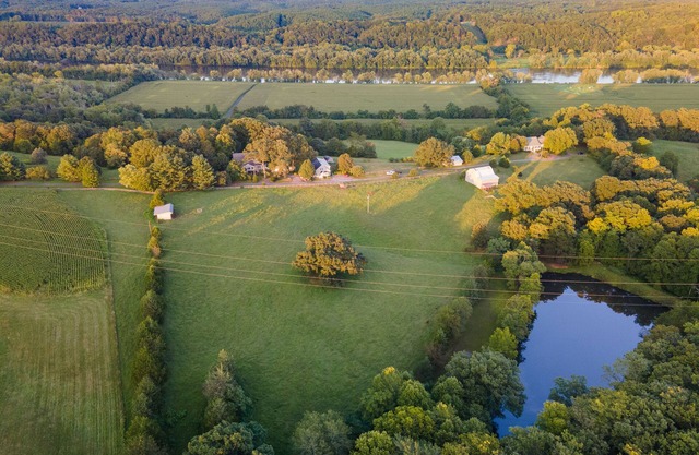 106 acre Farm with Animals, River & Private Pond, near Wineries and Breweries