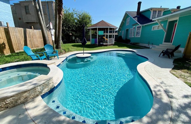 12-Bedroom Home with Private Pool & Large Yard, About Half Mile to Beach