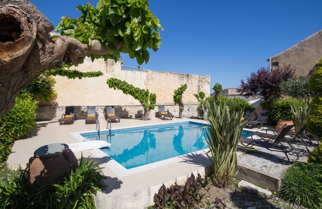 14th century Venetian open plan stone suite with sharing pool & private terrace