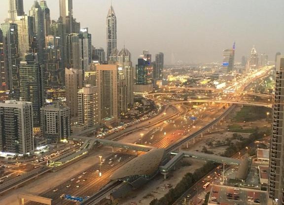 180° Sheik Zayed Road balcony views 2BR in JLT