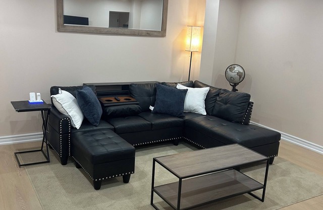 2-bedroom, 1-bathroom basement apartment, perfect for small families or couples.