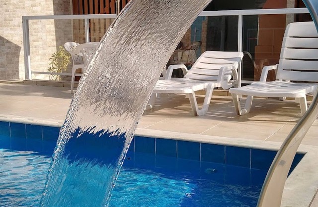 2 bedroom apartment, furnished with pool, playground and barbecue