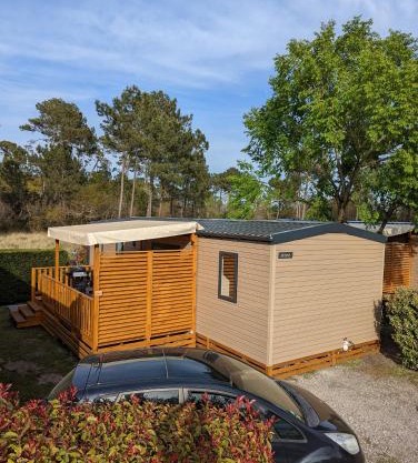 200m de la plage Bungalow LUXE de 44m2 Ménage et draps inclus Camping 5 Etoiles Mayotte Lac Biscarrosse Koyobalys
