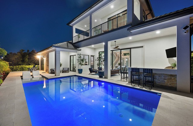 2024 4 Bed Home (Option- Golf Carts Rental) (Car rental option)- Water view with Heated Pool , Outdoor Kitchen/Bar