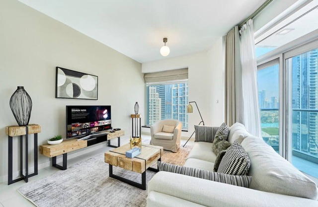 2BR at Lofts West | Near Dubai Mall and Burj View