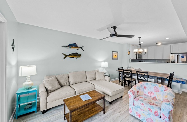2BR ocean-side condo with balcony & beach access