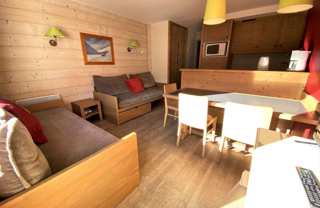 3-room duplex 6-7 pers center, ski-in/ski-out