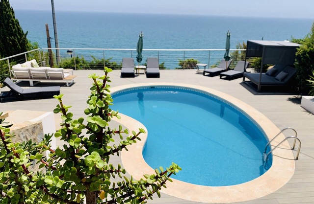 A luxury villa with breathtaking sea views