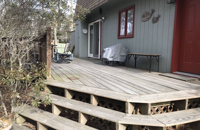 A short walk to the beach and town from your secluded home in Bethany Beach.