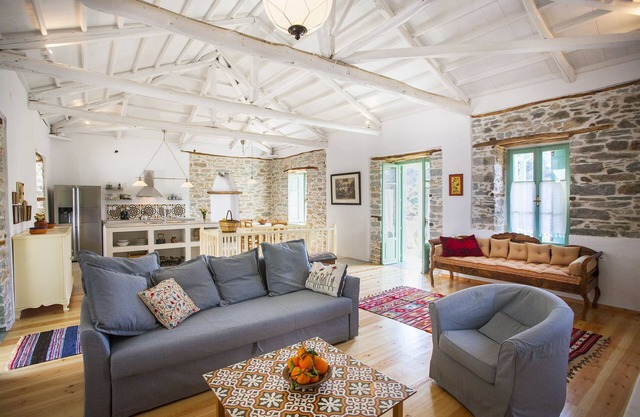A traditional stone villa with private pool in a stunning location