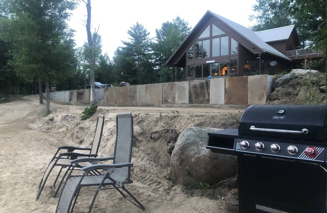 Adirondack river house with a new pavilion seats 50 constructed fall of 2025