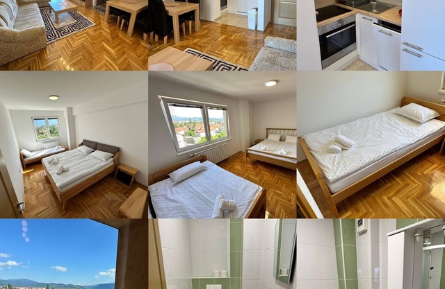 Air Urban 4-room apartment, balcony, parking, air-conditioned and fully equipped