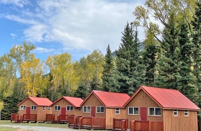 AIYM Camp Riverfront Cabin #2. In the Rio Grande National Forest, Alamosa Canyon