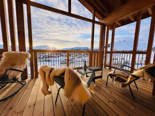 Alpe d'Huez Houses - Cassini- Bel appartement avec vue Ski In-Ski Out pour 6