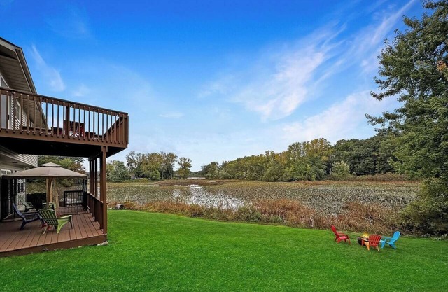 Amazing lake views at the La Porte Lily Pad