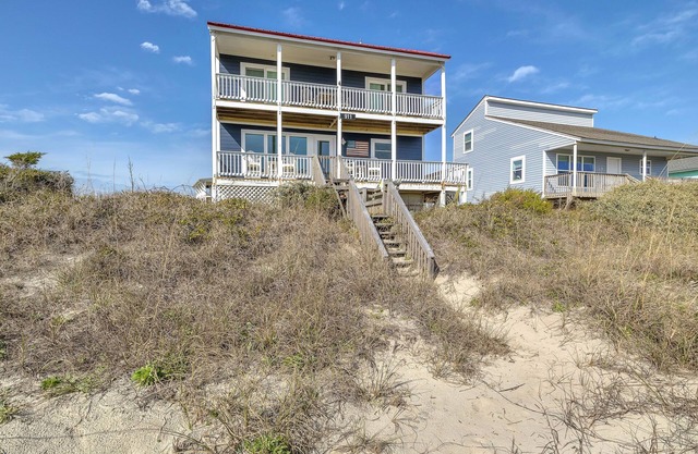 American Dream: 3 Bed/2 Bath Oceanfront Home with 2 Covered Porches Close to O