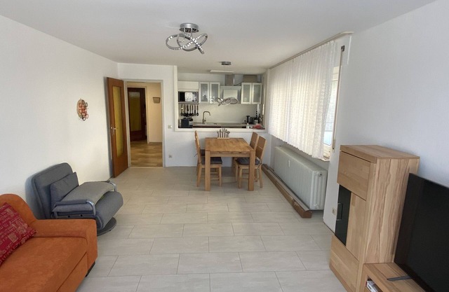 An approximately 80m² apartment with a 40m² terrace and a great view