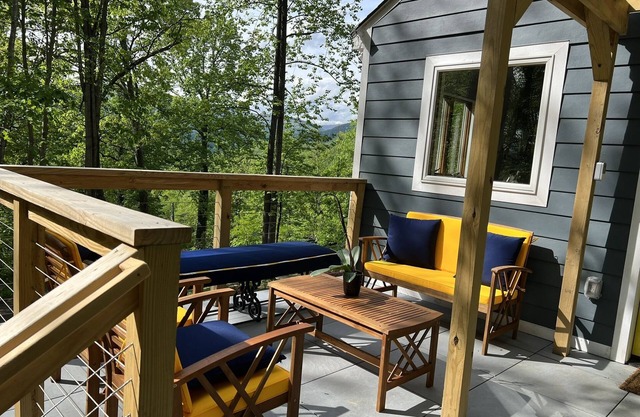 An elegantly appointed house tucked in the Virginia Mountainside.