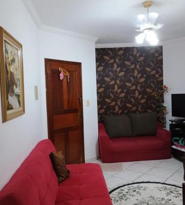 Apartamento aconchegante na praia Guilhermina Praia Grande