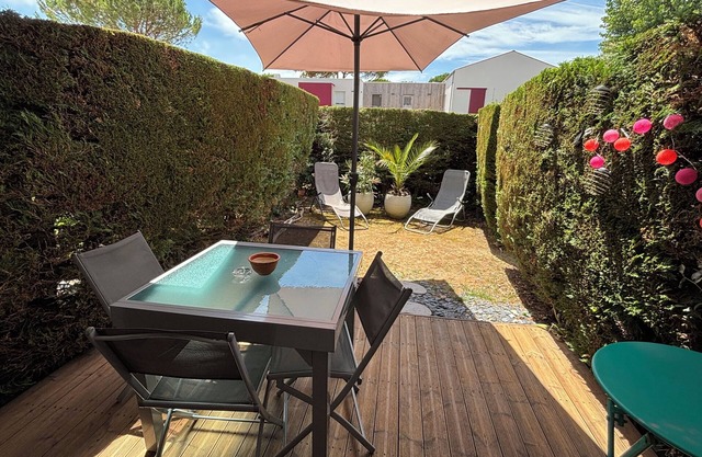 Apartment 4 persons-RDC-Jardinet 20m2- Private parking - 200m beach