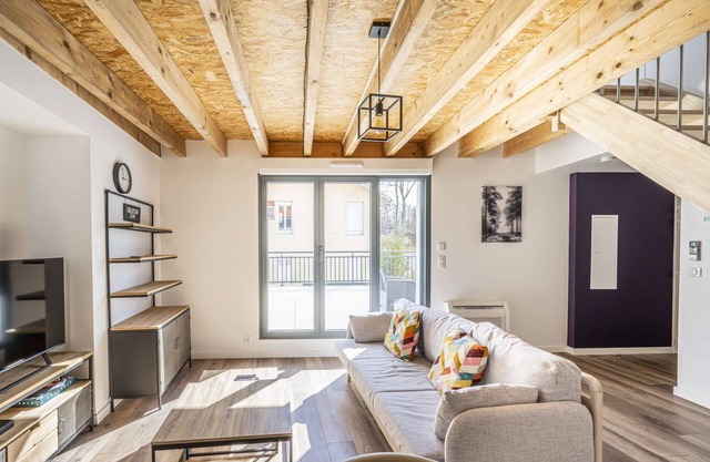 Apartment Comfortable in the centre of Pau: parking, AC.
