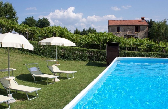 Apartment in Sassoleone with Pool, Balcony & Garden