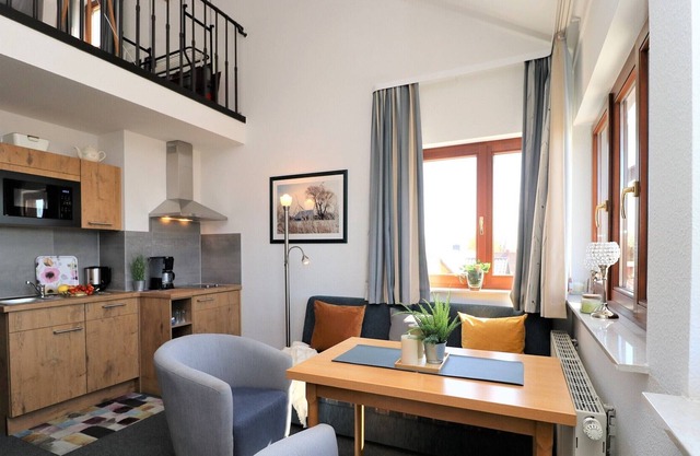 Appartement mit Südbalkon und Boddenblick Direkt am Hafen von Wustrow