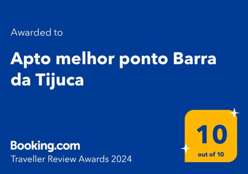 Apto próximo à praia e metrô da Barra da Tijuca