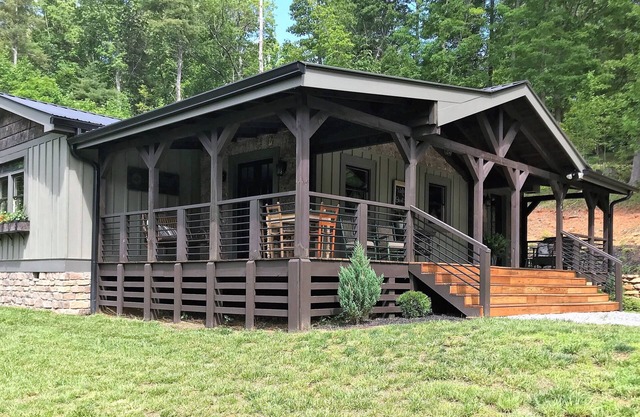 At DuPont Forest - Newer cabin designed for relaxation and comfort.