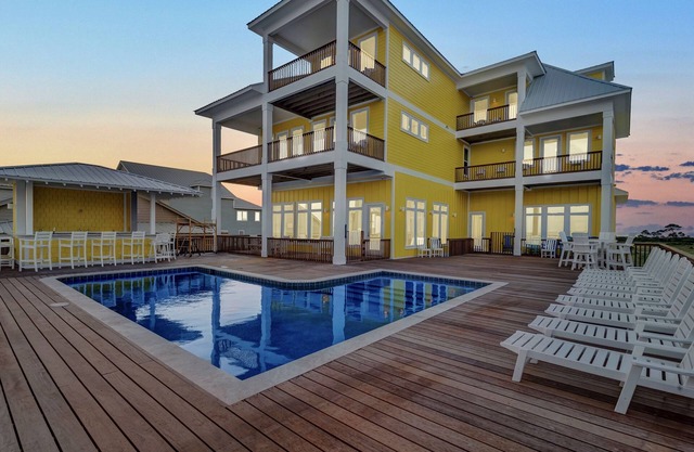 Banana Cabana 2.0. Luxury, Gulf Front, 3 story beach house with private pool.