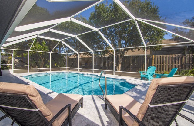 Beach Getaway with Private Heated Pool and Two King Beds