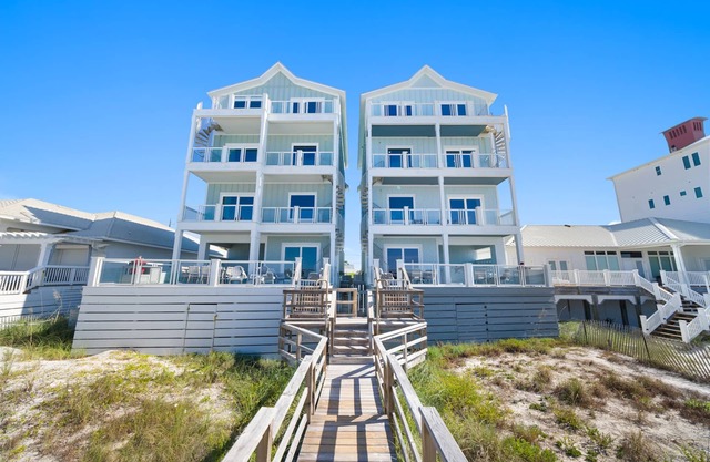 "Beach Happy" - a Private Luxury Beachfront Home w/Heated Pool and Elevator! Chairs & Umbrellas Included in Reservation!