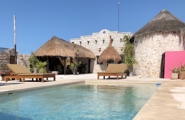 Beach house with pool in Mexico