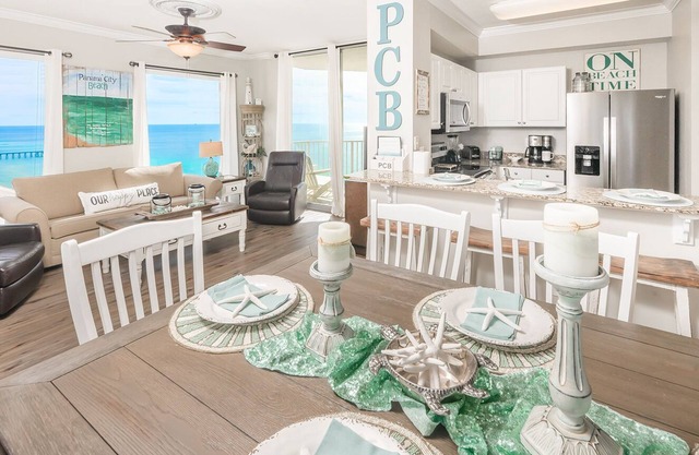 Beachfront near Pier Park with family friendly amenities, sleeps 4