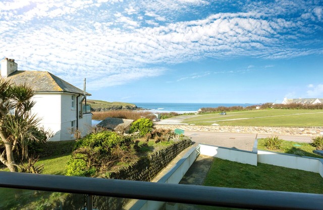 Beachside luxury apartment with sea view balcony and parking