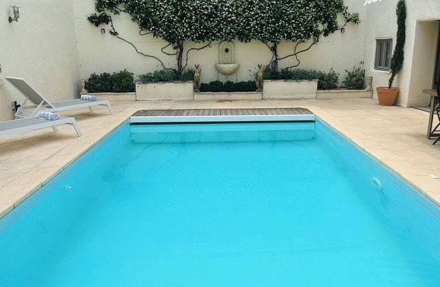 Beautiful character 4 bed home with large, private heated pool near Pezenas
